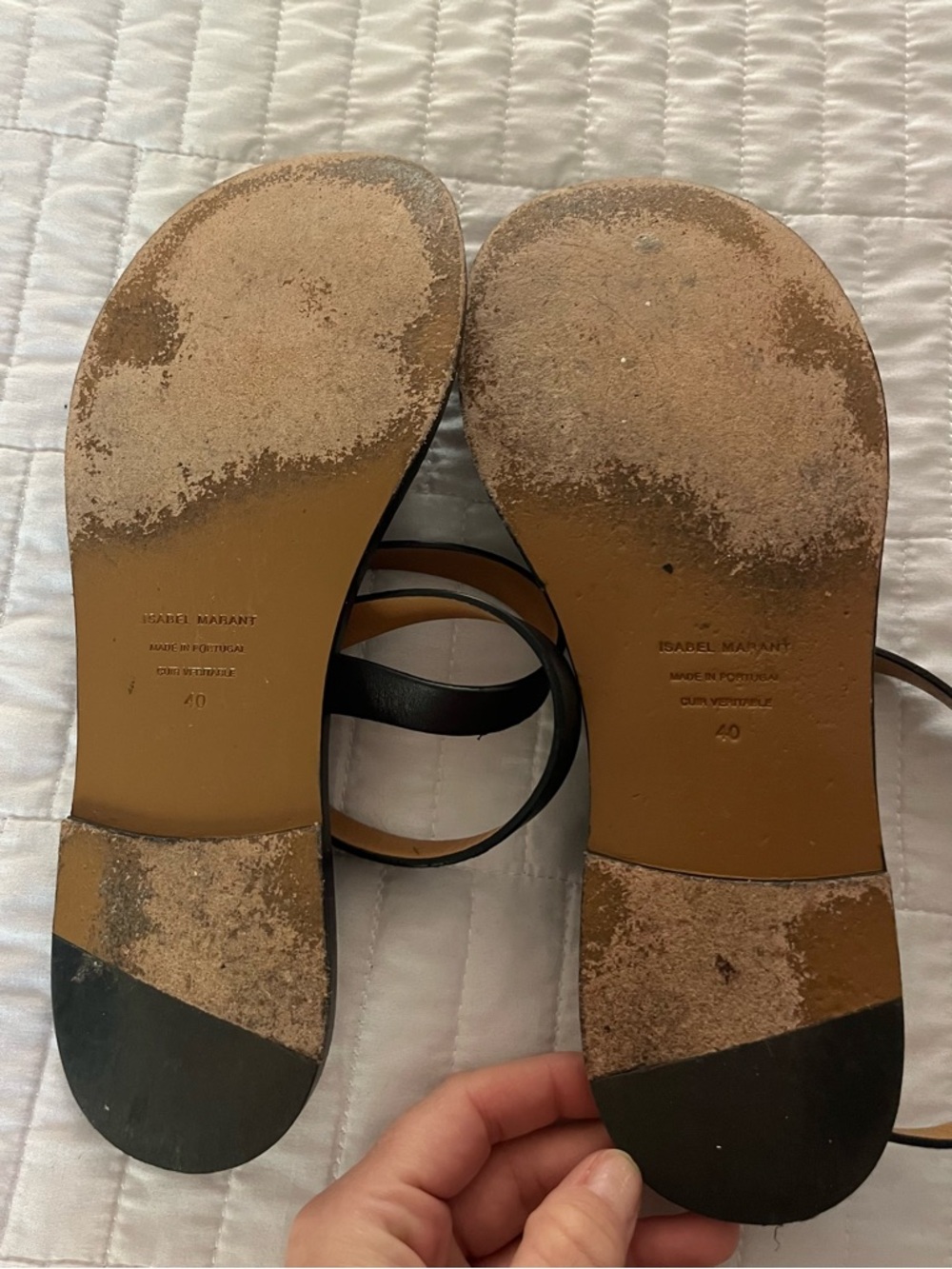 Isabel Marant Strappy Leather Sandals - Picture 4 of 4